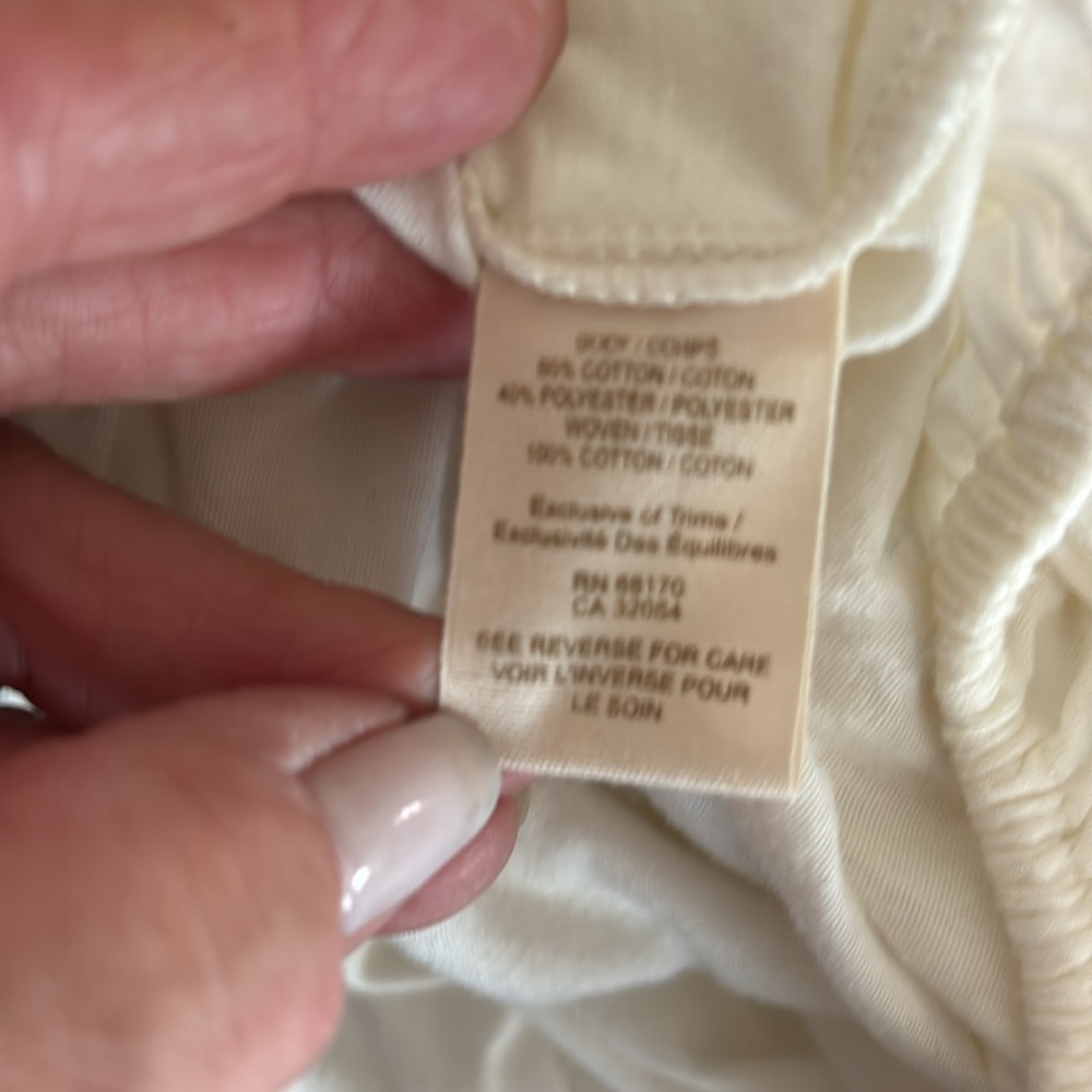 Free People Raglan Tunic in Cream and Green with Smocked Tie Front - Picture 5 of 5